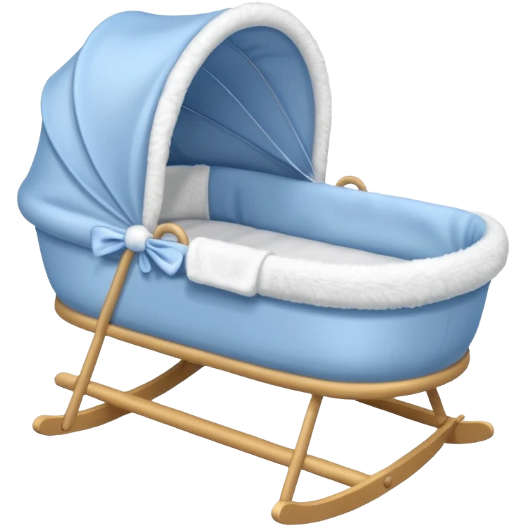 blue baby bassinet emoji