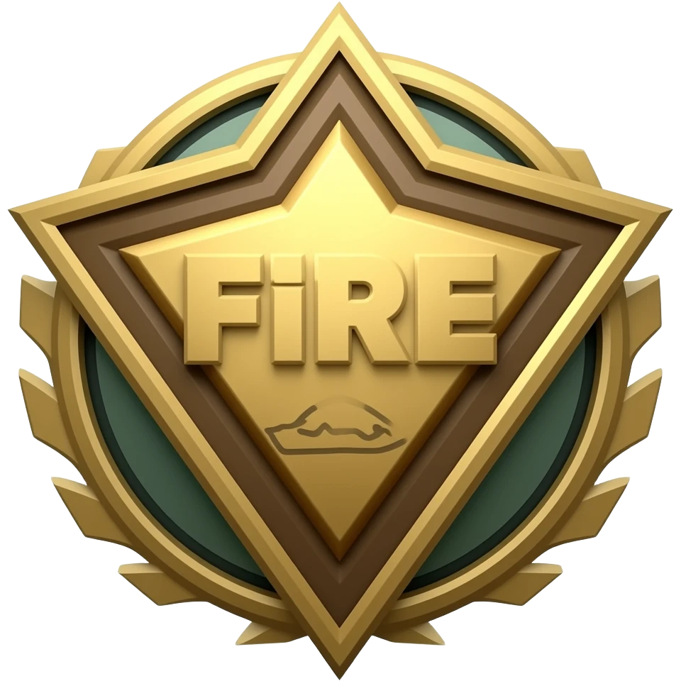 free fire v badge emoji