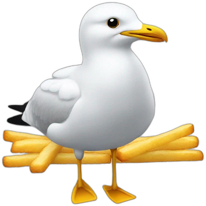 seagull fries emoji