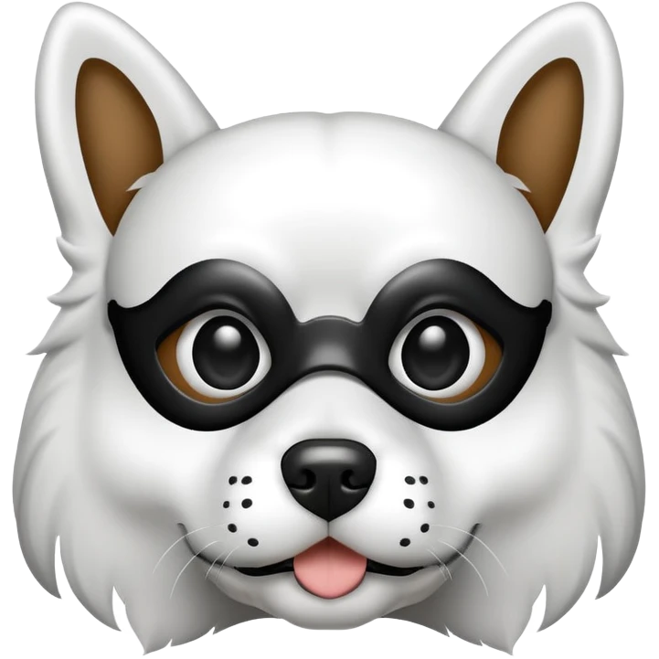 dog wearing a mask  emoji