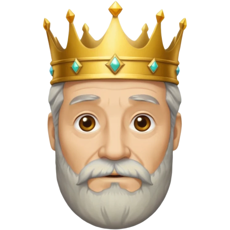 Make it based off a king make it based off the king , but make it an old man emoji