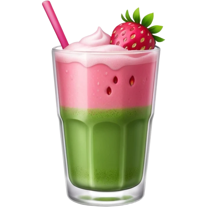 Strawberry matcha emoji