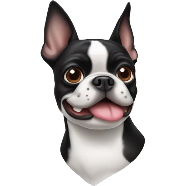 Boston terrier head emoji