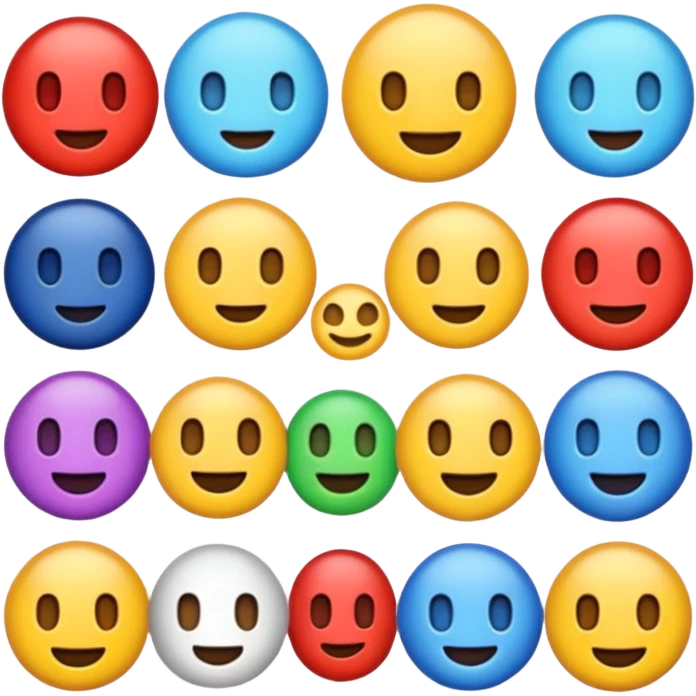 crie emojis para uma comunidade do discord sem fazer ou pegar algo pronto quero algo diferente esses que vc esta fazendo e mt ruim crie outros emoji