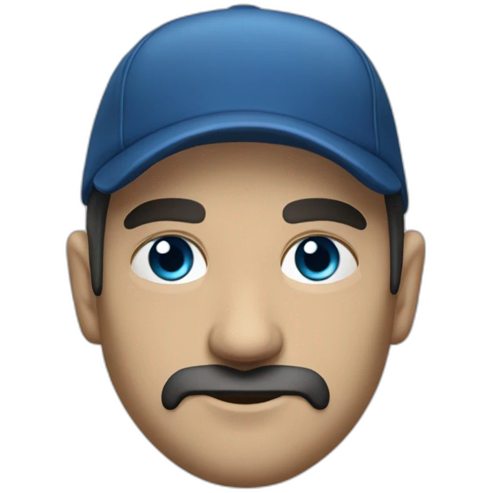 Corse mafieu chauve yeux bleu emoji