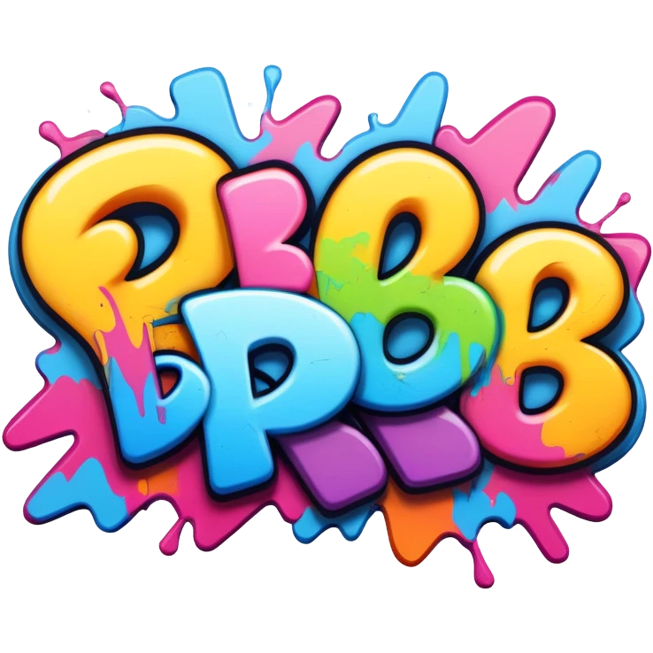 graffiti of the word BRB  emoji