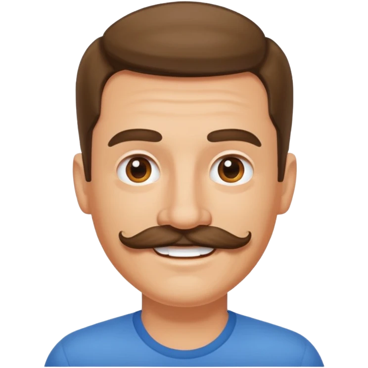 White man mustache emoji
