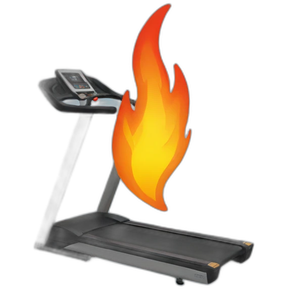 Fire treadmill emoji