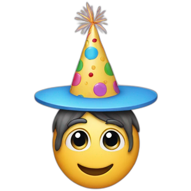 birthday hat face emoji