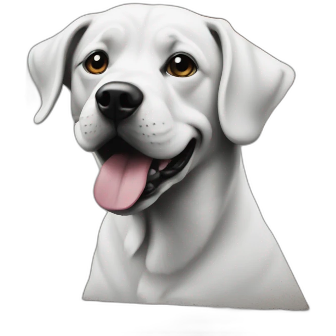 Dog create graffiti  emoji