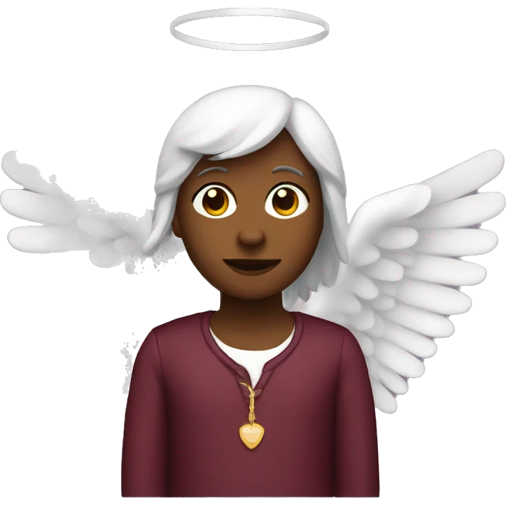 burgundy angel emoji