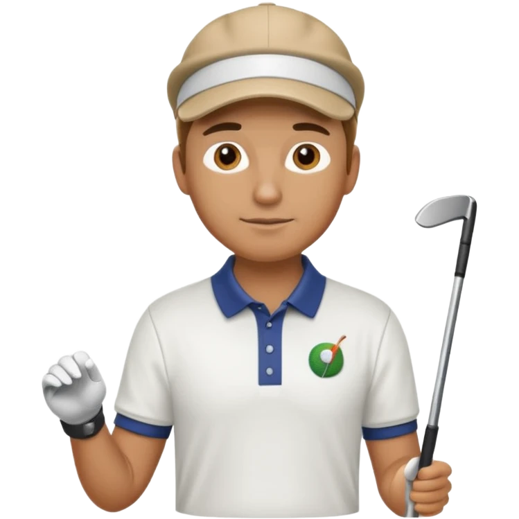 man playing golf emoji
