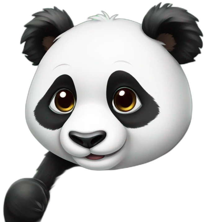 Panda with heart emoji