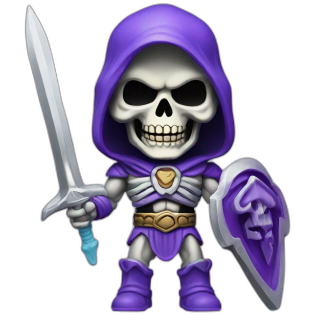 skeletor toy figure emoji