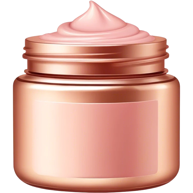 Rose gold face cream emoji