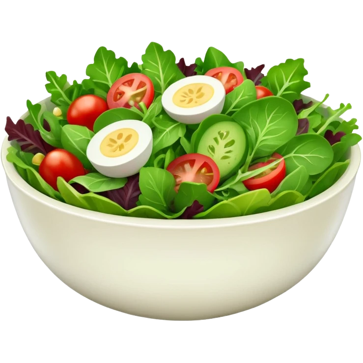 BOWL DI INSALATA,  iperrealistico 4k emoji