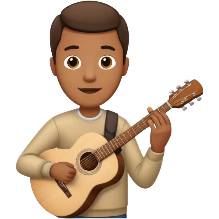 man holding guitar emoji