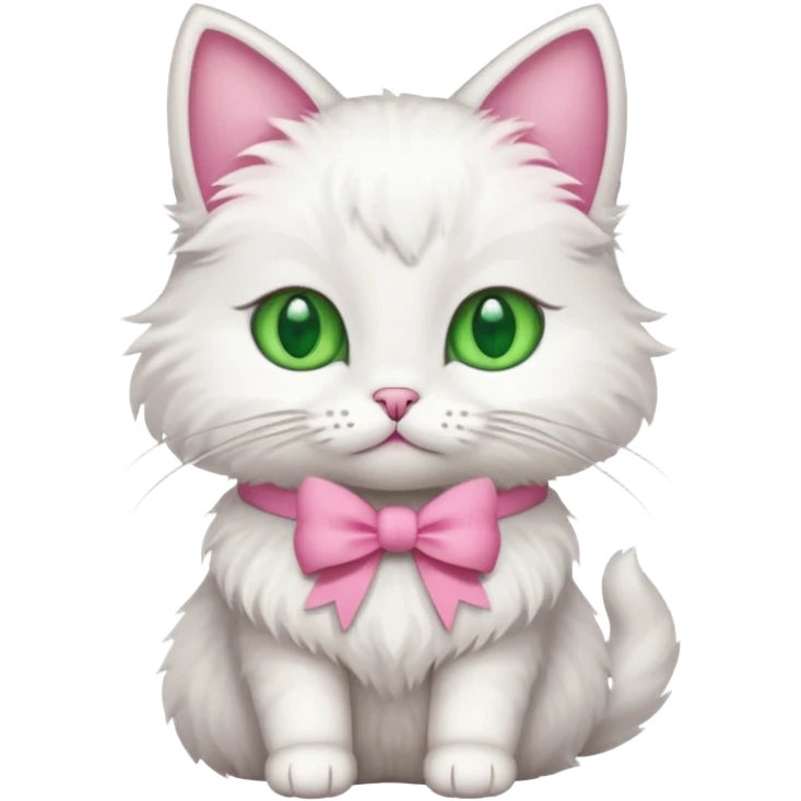 ℂ𝕒𝕥 𝕨𝕚𝕥𝕙 𝕒 𝕡𝕚𝕟𝕜 𝕓𝕠𝕨 𝕤𝕚𝕥𝕥𝕚𝕟𝕘 𝕕𝕠𝕨𝕟 emoji