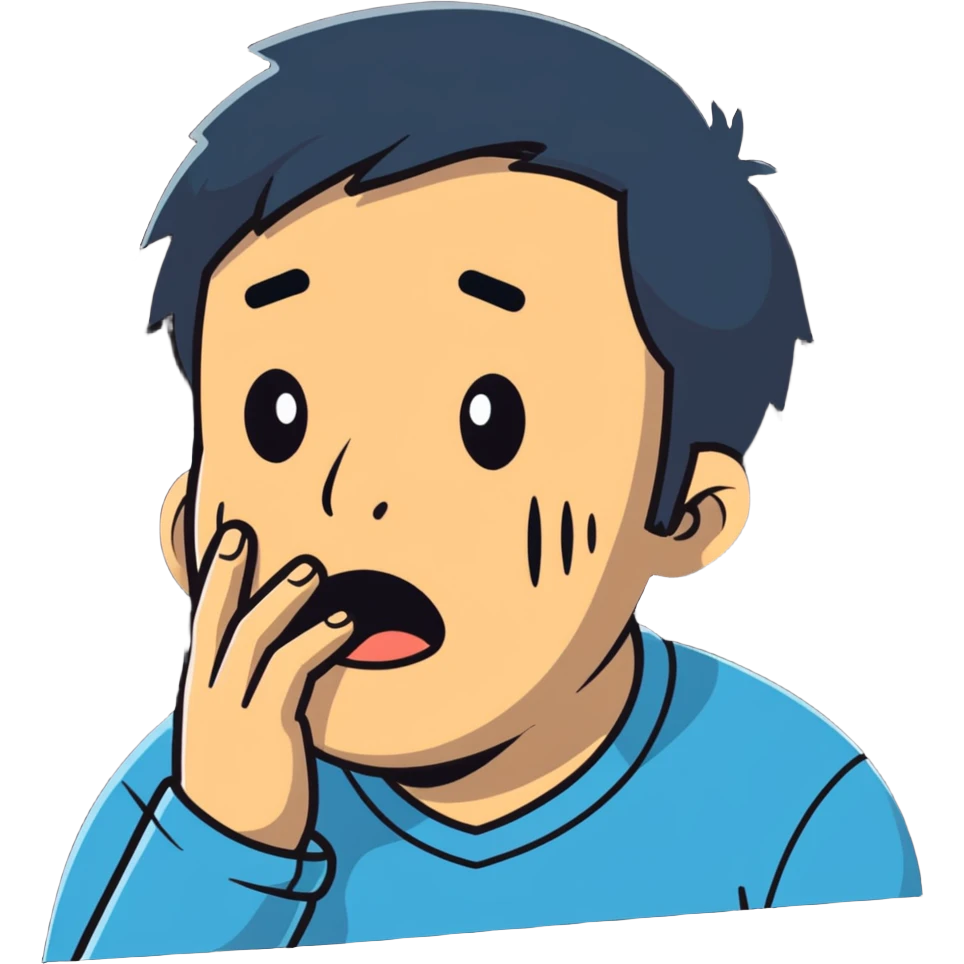 A man sobbing, with tears running down his cheeks emoji