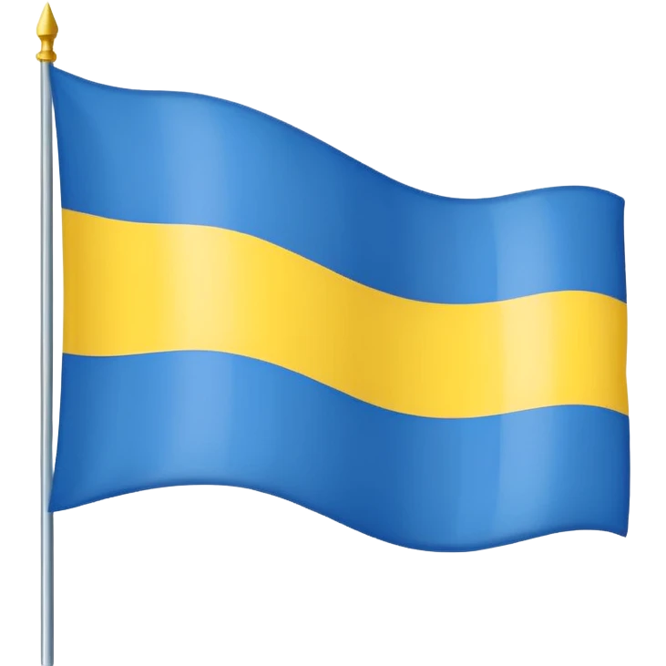 Uma bandeira de país tipo da Ucrânia mais em vez da cor azul vc coloca a cor preta onde fica o azul preto sem o azul emoji