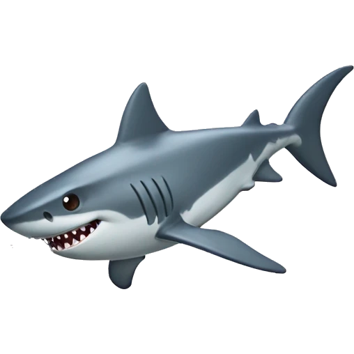 Shark waving emoji