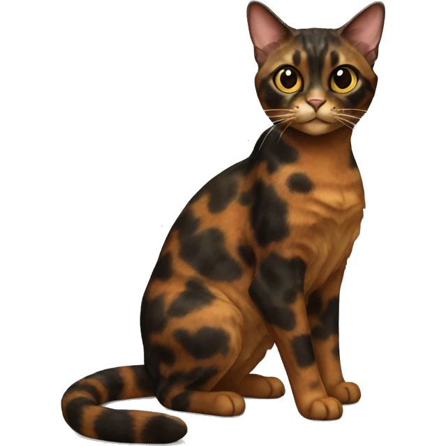 Tortoiseshell Cat Breed Full Body emoji