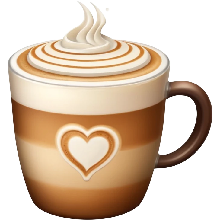 A beautiful coffee latte  emoji