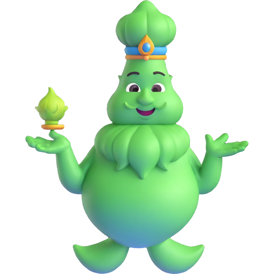 green genie emoji