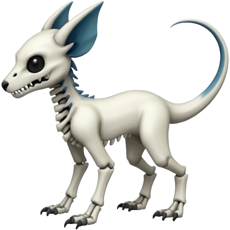 Eldritch Spooky Scary Skeletal Linoone-Absol-Trico-Hybrid (Full body) emoji