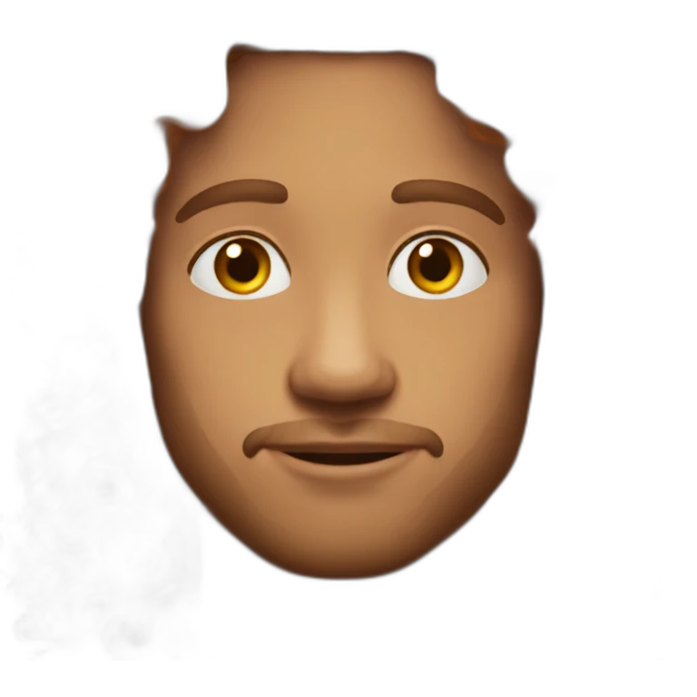 man red curly mid long hair emoji