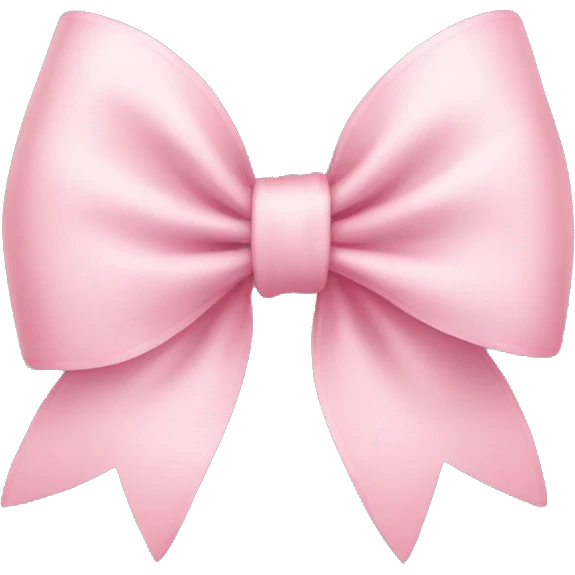 Pastel pink bow emoji