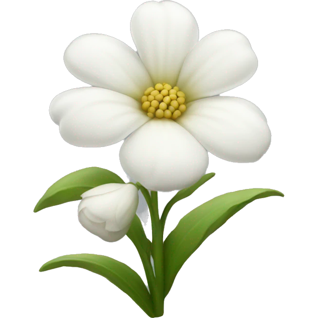 white flowers emoji