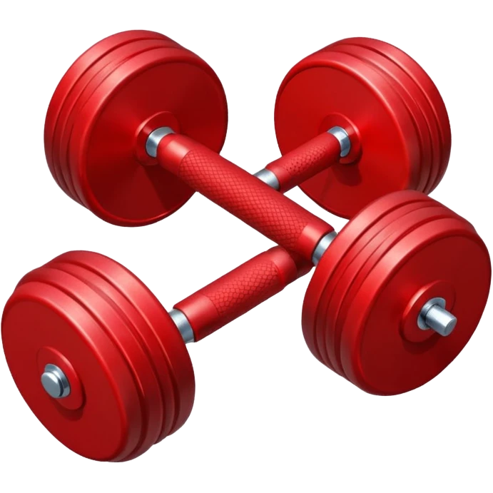 one red dumbbell emoji