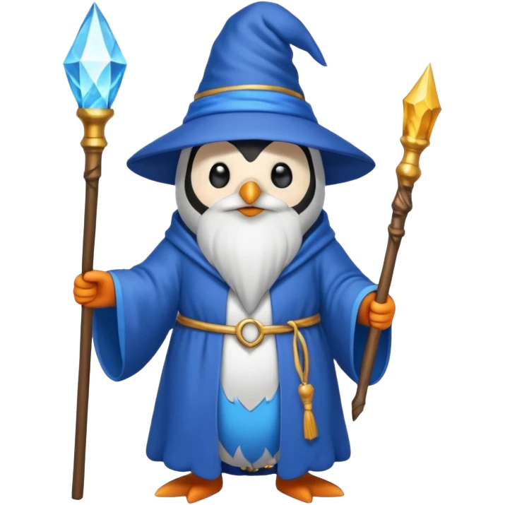 Penguin Wizard emoji