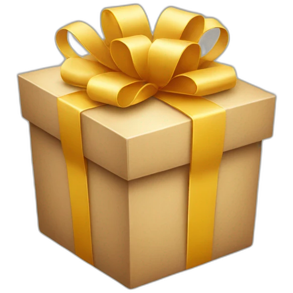 gift box with smile emoji
