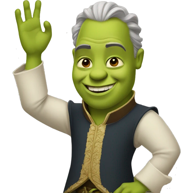 Lord farquad highfiving shrek emoji