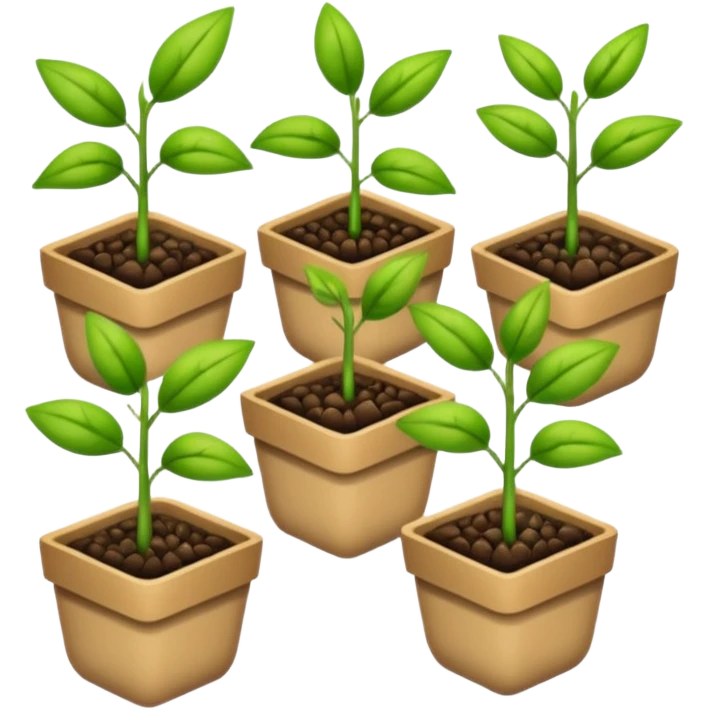 several packs of seedling seeds. Transparent background emoji
