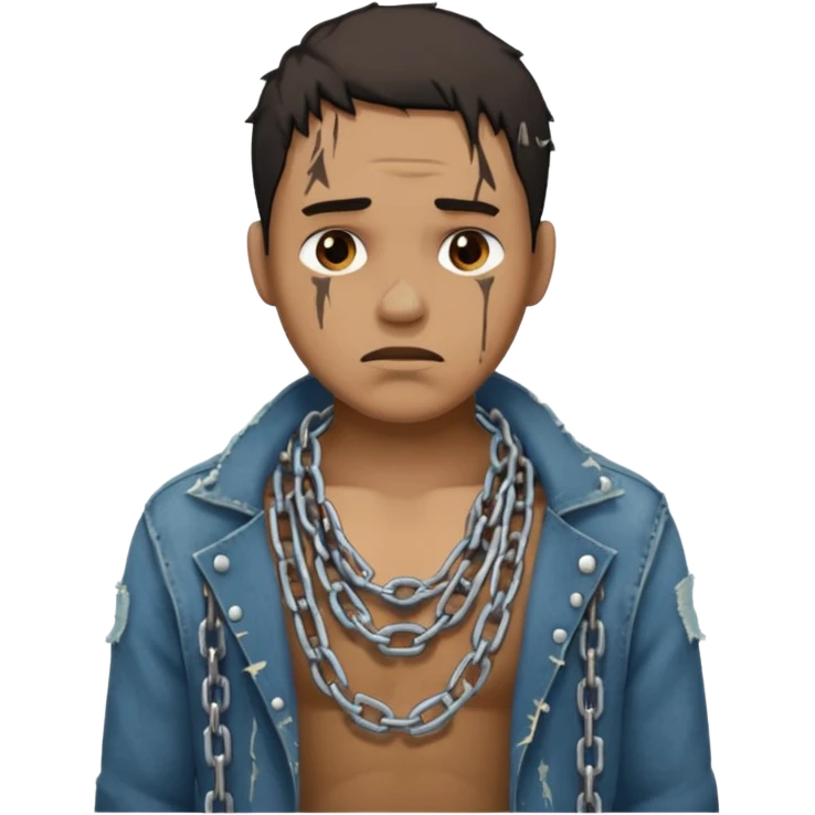 man in chains emoji