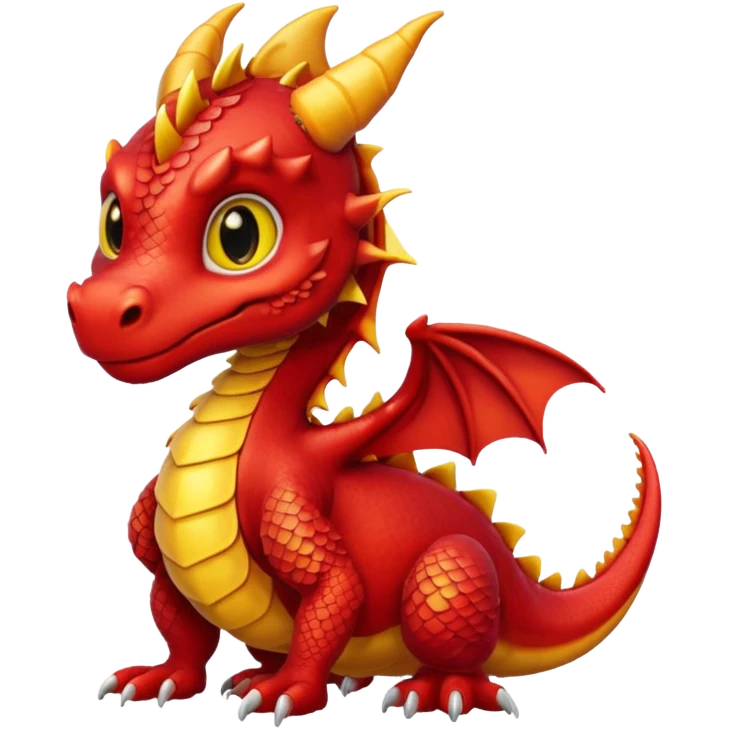 cute red dragon emoji