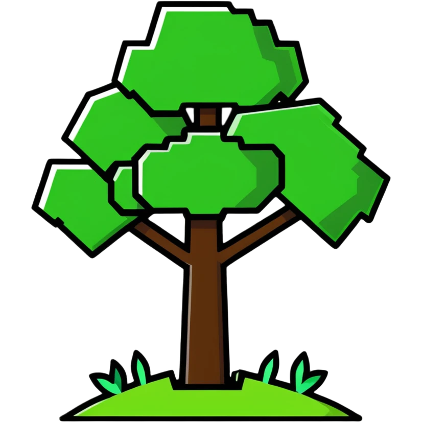 Minecraft tree emoji