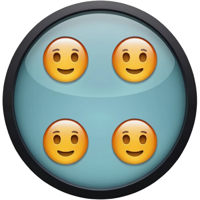 matte glass icon emoji