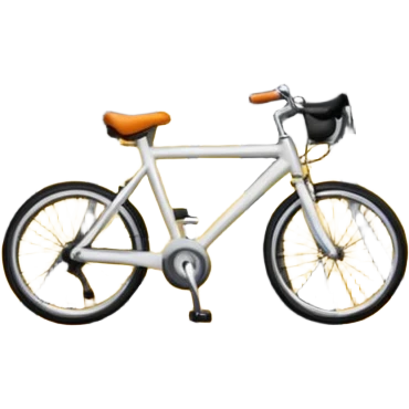 a city street with a bicycle lane emoji