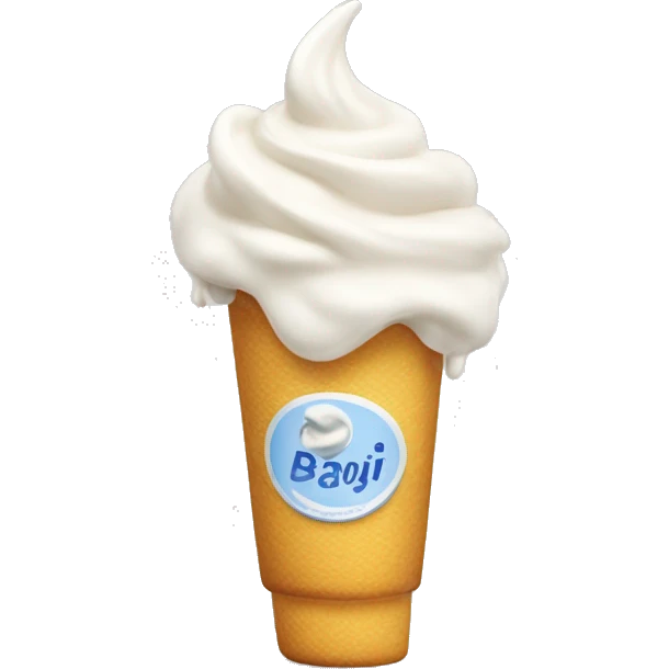 Cœur blanc crème  emoji