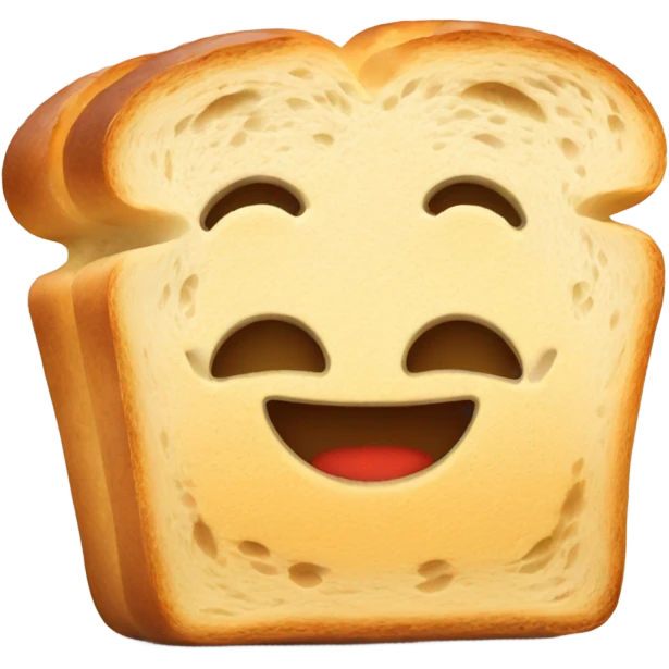 bread with a smile emoji