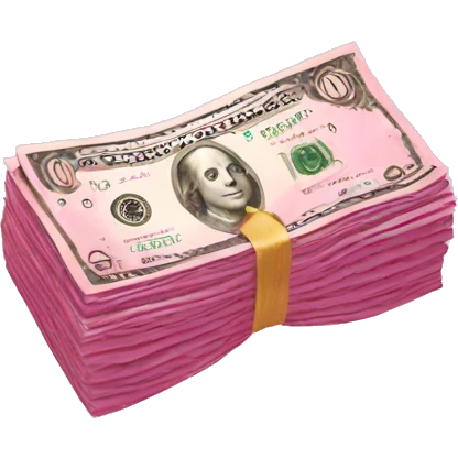  pink money emoji
