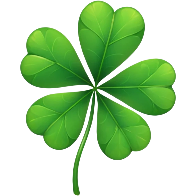 Five leaf clover emoji
