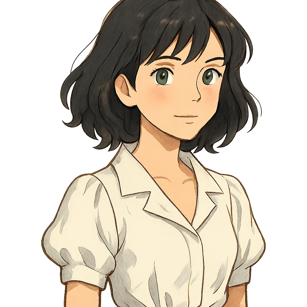 menina bonita, cabelo escuro, pele clara, olhos verdes, roupa branca estilosa emoji
