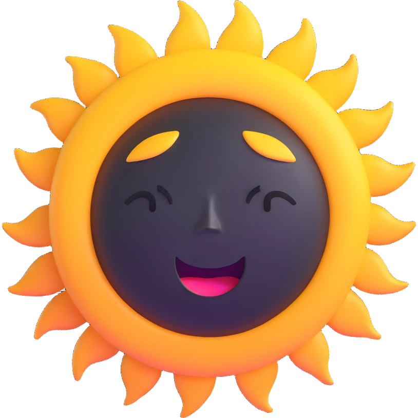 crying sun emoji