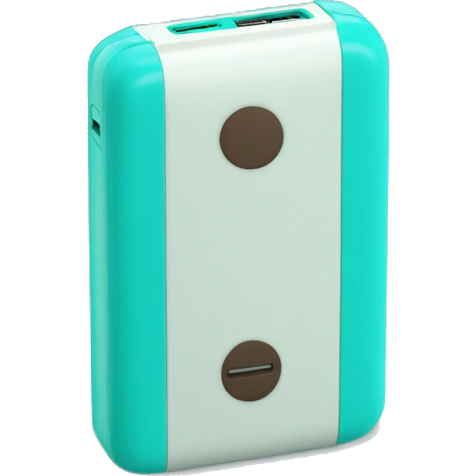 Turquoise powerbank emoji
