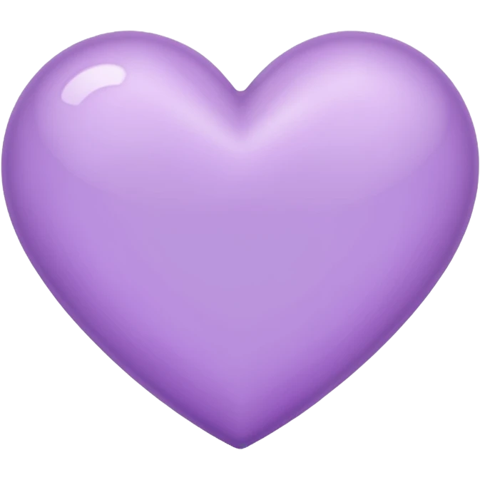LIGHT PURPLE heart emoji emoji